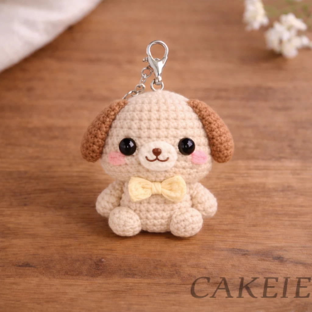 Crochet Dog Keychain
